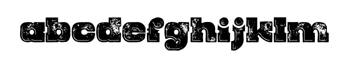 Rhino Inline Grunge Font LOWERCASE