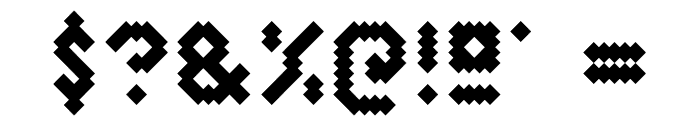 Rhombic Font OTHER CHARS