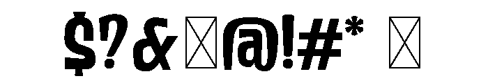 Rhythmic Hits Font OTHER CHARS
