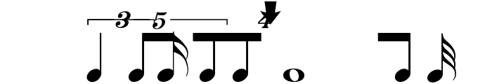 Rhythms Font LOWERCASE