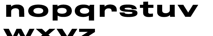 Rhode Semibold Extended Font LOWERCASE