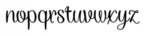 Rhyme Casual Font LOWERCASE