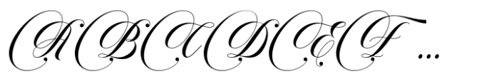 Rhampdone Script Font UPPERCASE