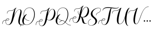Rhapsody Script Regular Font UPPERCASE