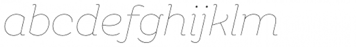 Rhetoric Hairline Italic Font LOWERCASE