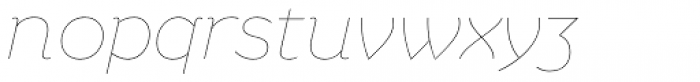 Rhetoric Hairline Italic Font LOWERCASE