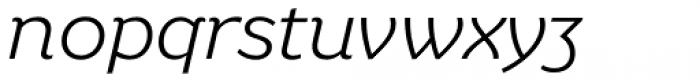 Rhetoric Light Italic Font LOWERCASE