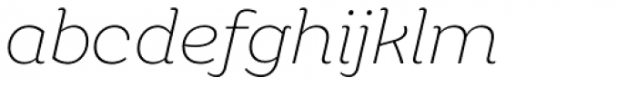 Rhetoric Thin Italic Font LOWERCASE