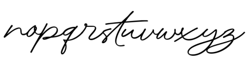 Rhetorical Flourish Font LOWERCASE