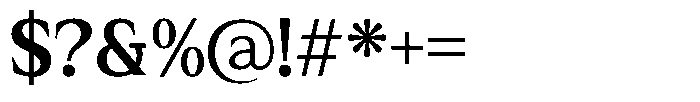 Rhimen Bold Font OTHER CHARS