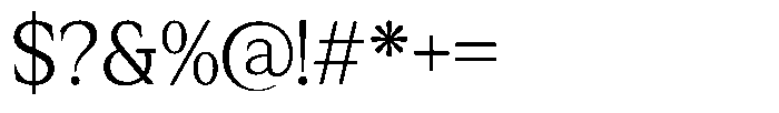 Rhimen Extra Light Font OTHER CHARS