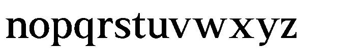 Rhimen Medium Font LOWERCASE