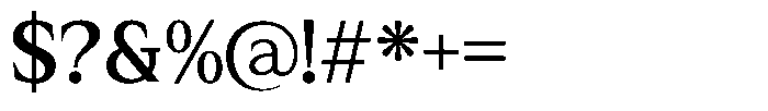 Rhimen Semi Bold Font OTHER CHARS