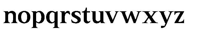 Rhimen Semi Bold Font LOWERCASE