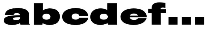 Rhode Std Bold Extended Font LOWERCASE