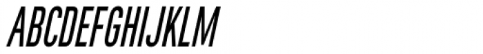 Rhomus Condensed Oblique Font UPPERCASE
