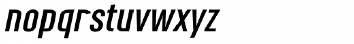 Rhomus Expanded Oblique Font LOWERCASE