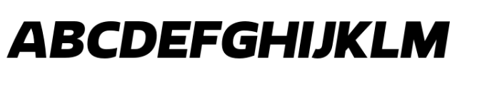 Rhumb Black Italic Font UPPERCASE
