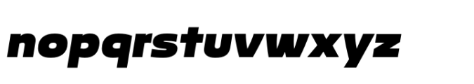 Rhumb Black Italic Font LOWERCASE