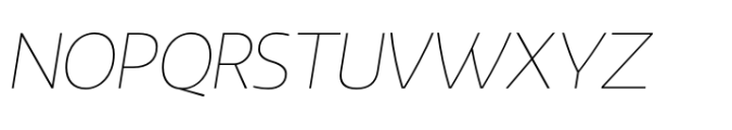 Rhumb Thin Italic Font UPPERCASE