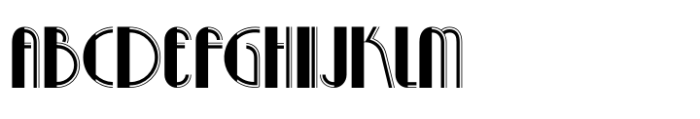 Rhumba Lined Three Font UPPERCASE