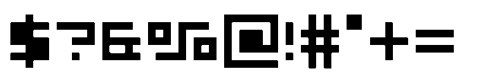Rhythm of Type Black Lines Font OTHER CHARS