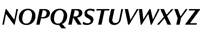 RhetorikSans BoldItalic Font UPPERCASE