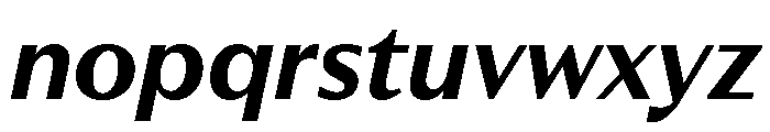 RhetorikSans BoldItalic Font LOWERCASE