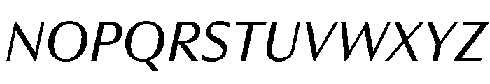 RhetorikSans Italic Font UPPERCASE