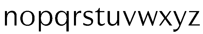 RhetorikSans Light Font LOWERCASE