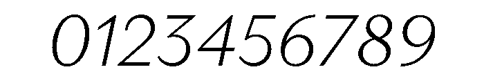 RhetorikSans ThinItalic Font OTHER CHARS