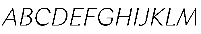 RhetorikSans ThinItalic Font UPPERCASE