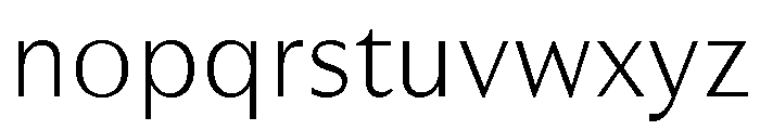 RhetorikSans Thin Font LOWERCASE