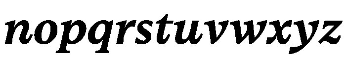 RhetorikSerif BoldItalic Font LOWERCASE