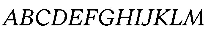RhetorikSerif Italic Font UPPERCASE
