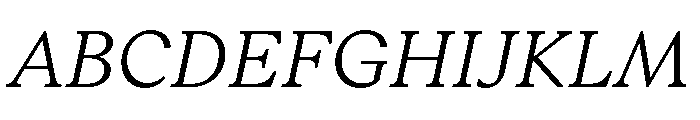 RhetorikSerif LightItalic Font UPPERCASE
