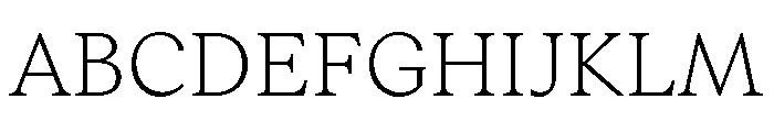 RhetorikSerif Thin Font UPPERCASE
