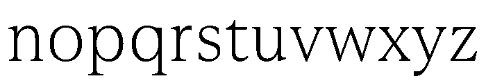 RhetorikSerif Thin Font LOWERCASE