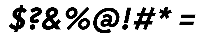 Rhizome BoldOblique Font OTHER CHARS
