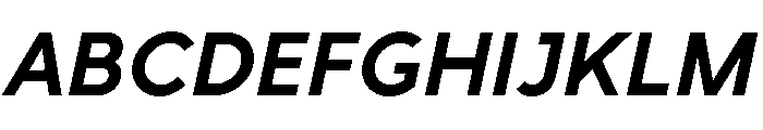 Rhizome BoldOblique Font UPPERCASE