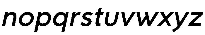 Rhizome DemiOblique Font LOWERCASE