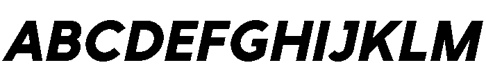 Rhizome HeavyOblique Font UPPERCASE