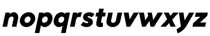 Rhizome HeavyOblique Font LOWERCASE