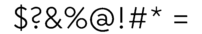 Rhizome Light Font OTHER CHARS