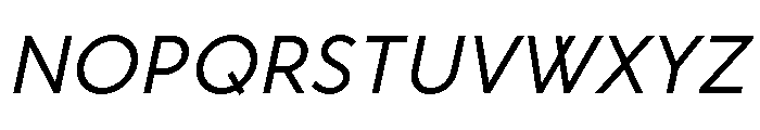 Rhizome Oblique Font UPPERCASE