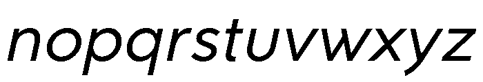Rhizome Oblique Font LOWERCASE
