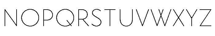 Rhizome UltraLight Font UPPERCASE