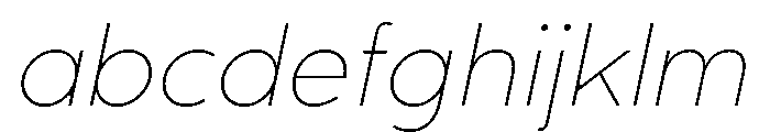 Rhizome UltraLightOblique FONT