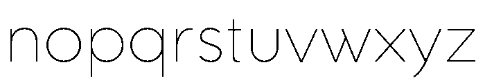 Rhizome UltraLight Font LOWERCASE