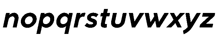RhizomeVariable BoldOblique Instance Font LOWERCASE